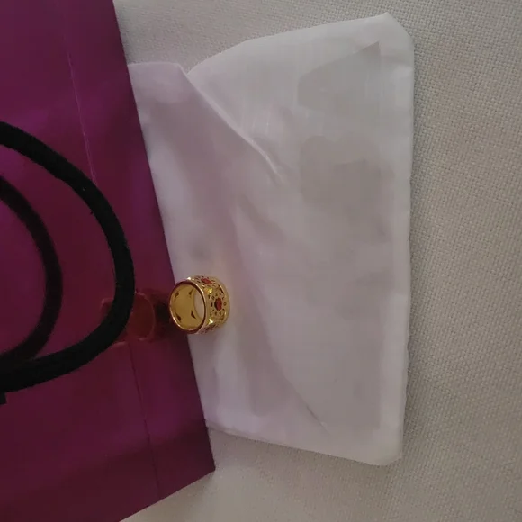 Bimba y Lola Ladybug Gold, Black and red Enamel Ring - Picture 2 of 5